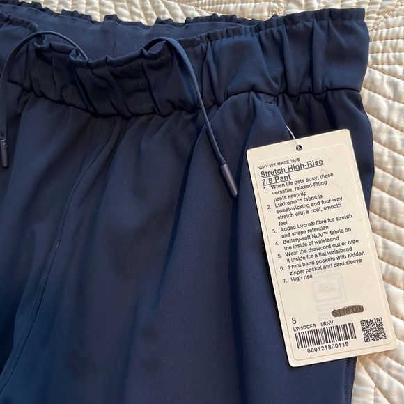 Lululemon Stretch HR 7/8 Pant Navy NWT - Picture 3 of 8